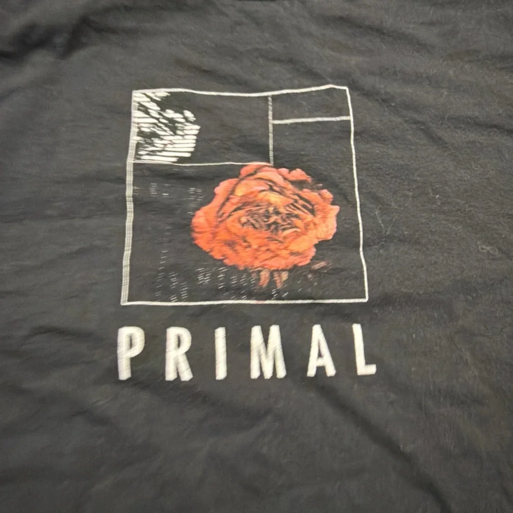 Empyre T-Shirt Men's Size Large‎ Black Primal Rose Graphic Short Sleeve